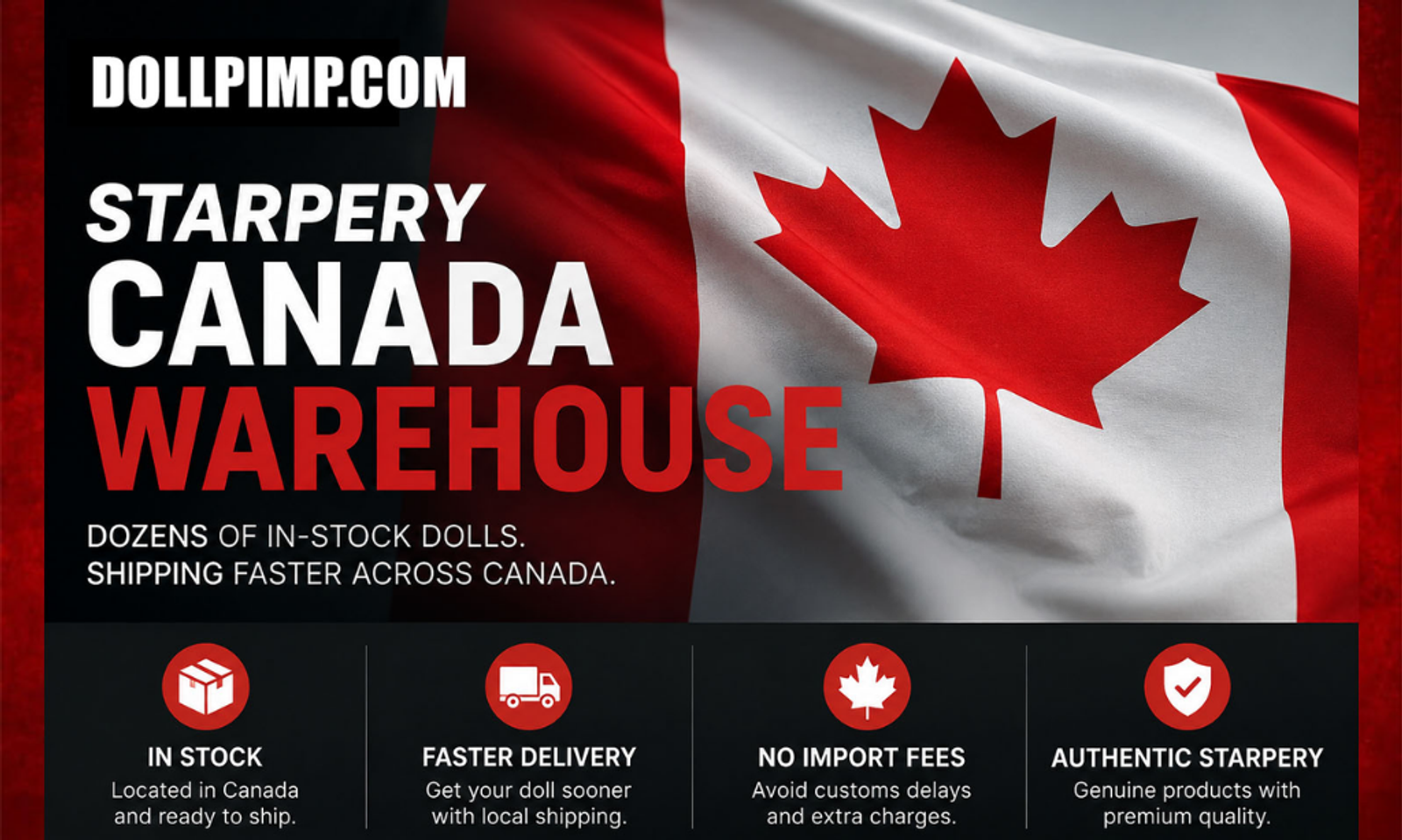 DollPimp Expands Starpery Selection With New Canada Warehouse