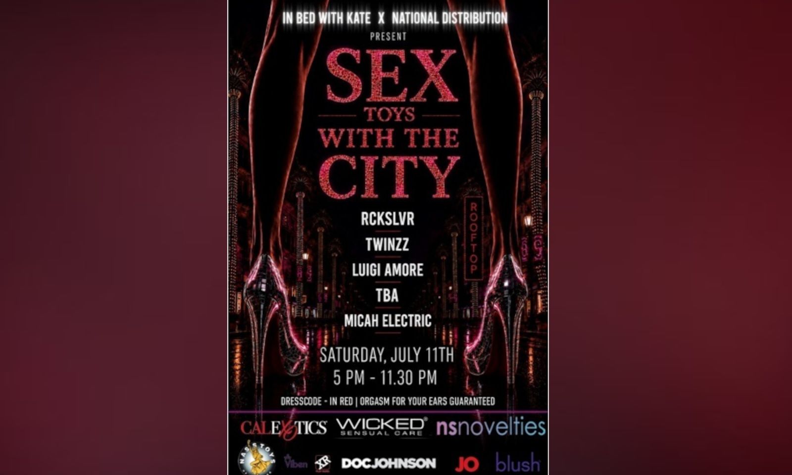 In Bed With Kate, National Distribution to Host Rooftop Party