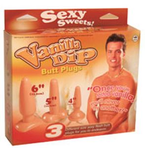Vanilla Dip Butt Plugs