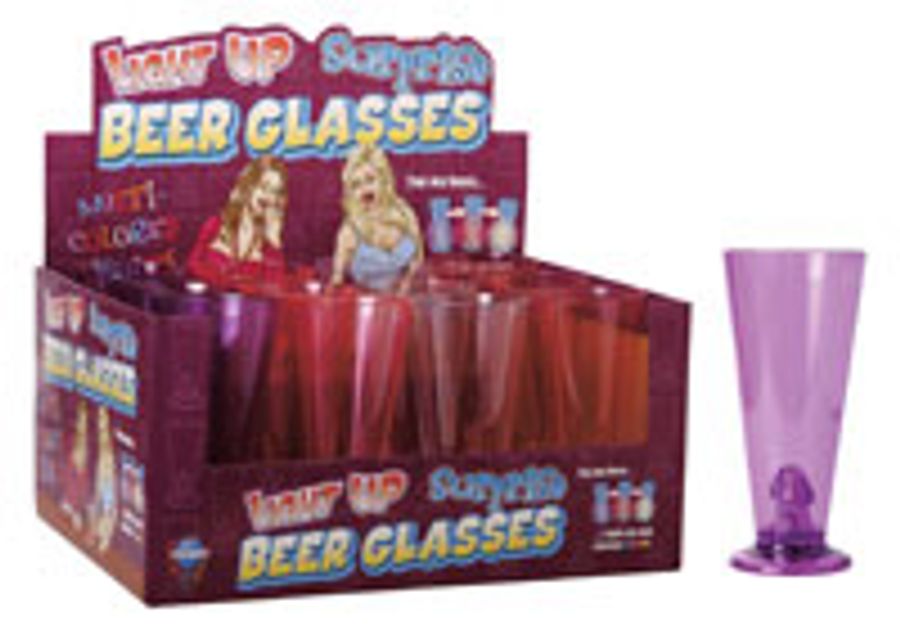 Light-Up Pecker Beer Glasses