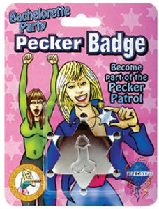 Bachelorette Party Pecker Badge