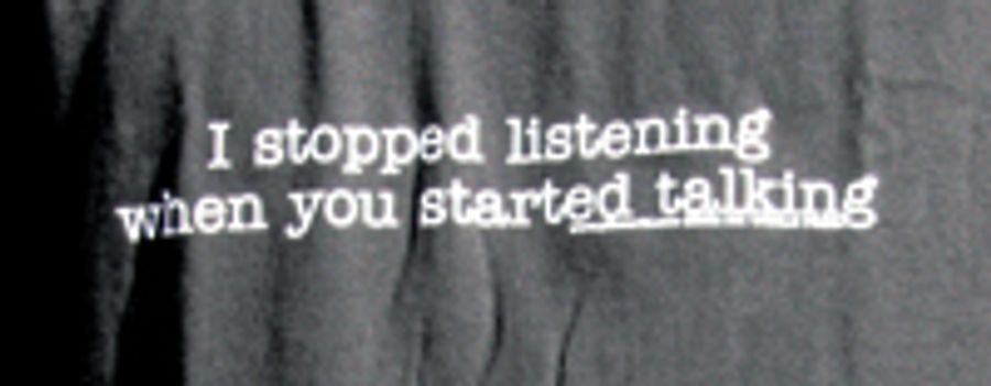I Stopped Listening…