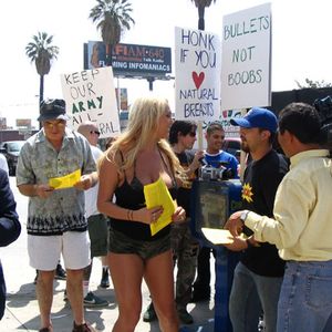 Mary Carey Leads Army Protest - Image 11220