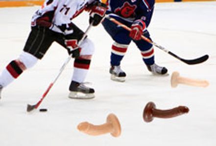 Fans Diss Hockey Player with Dildo Deluge