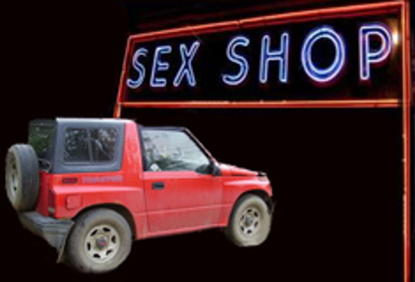 Cross-Dresser Hits Adult Novelty Shop With Car