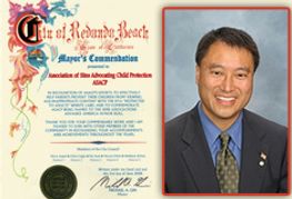 ASACP Commended by Redondo Beach Mayor