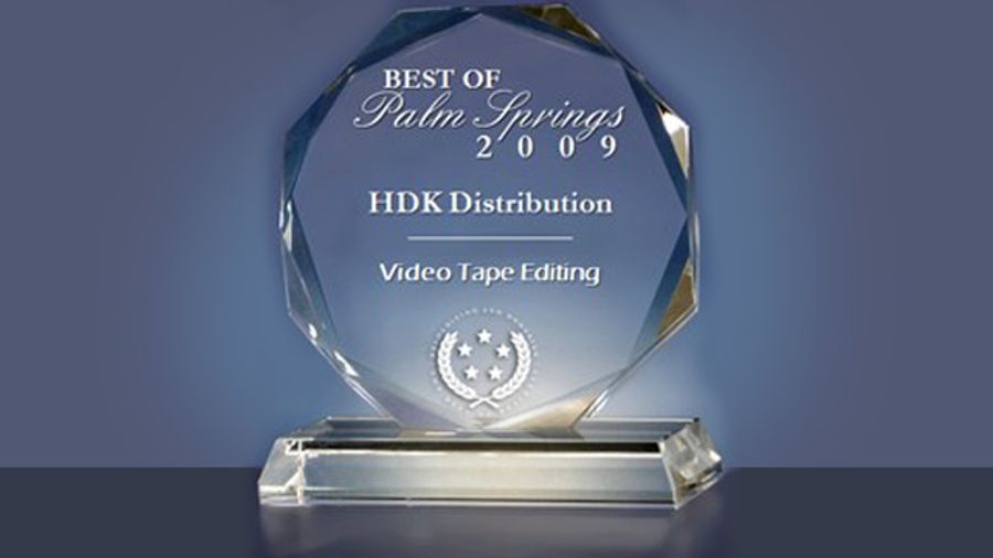 HDK Distribution Receives 2009 Best of Palm Springs Award