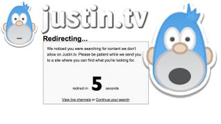 Justin.tv Redirecting to IMLive.com