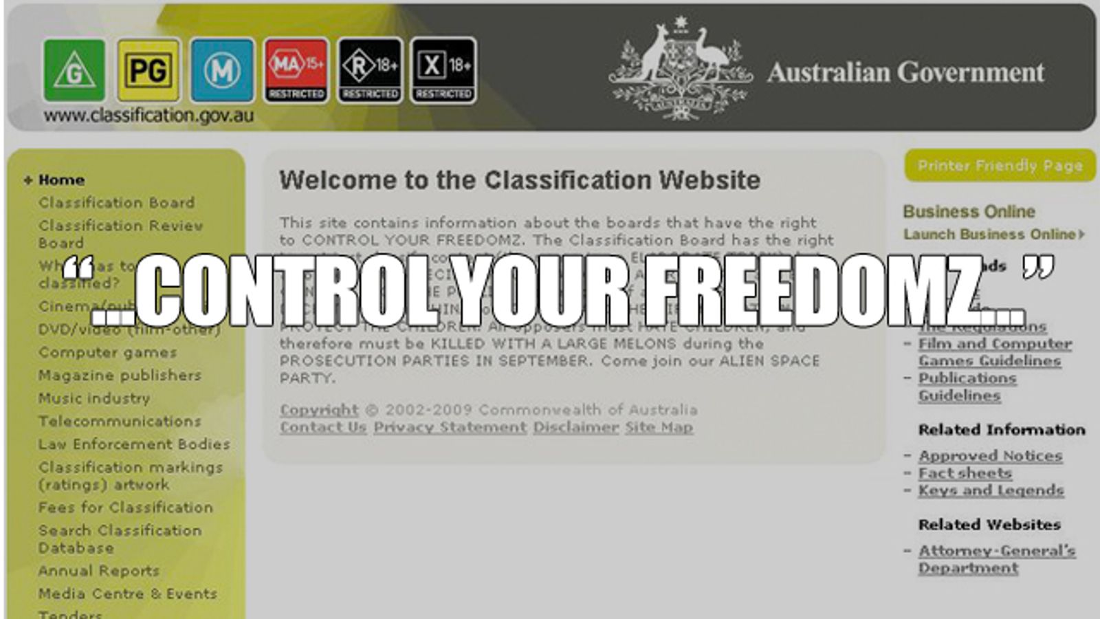 Aussie Censorship Board Site Hacked