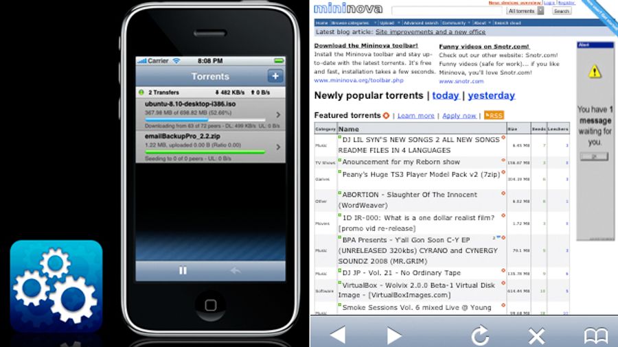 Apple Nixes iPhone BitTorrent App