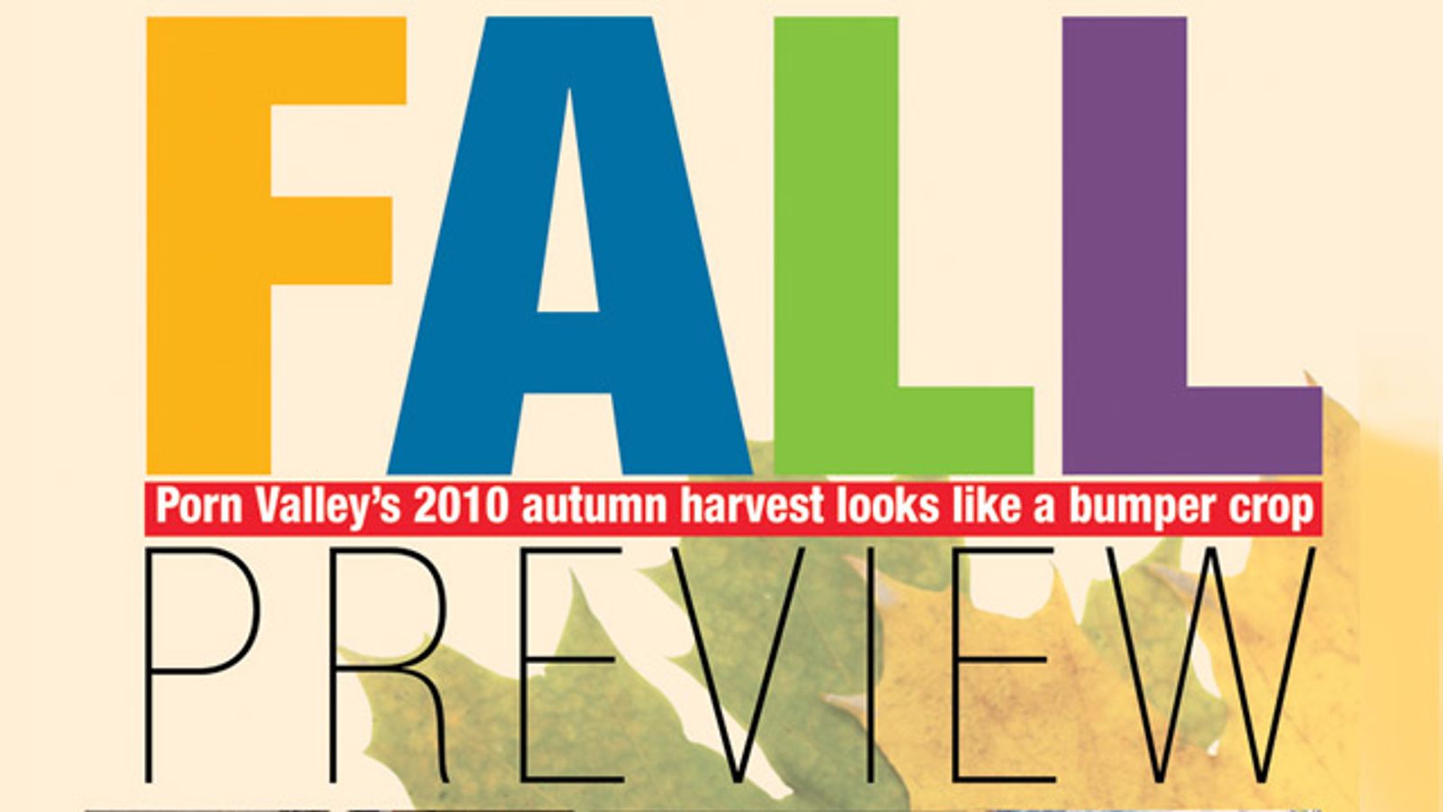 Legends of the Fall: Porn Valley's 2010 Autumn Harvest