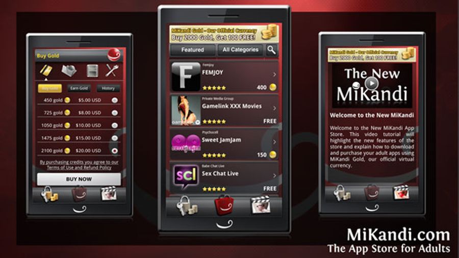 MiKandi Launches Redesigned Mobile App Store, Virtual Currency