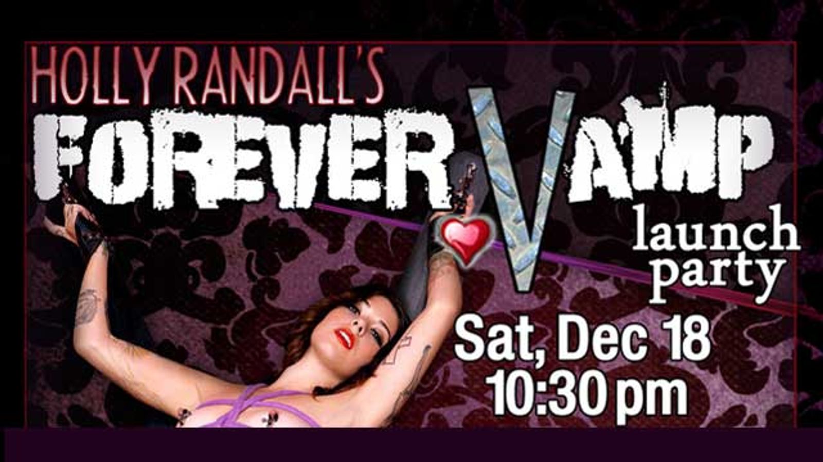 Holly Randall Throwing Forever Vamp Launch Party Tomorrow