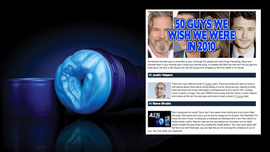 Fleshlight CEO Steve Shubin Highlighted by Guyism.com