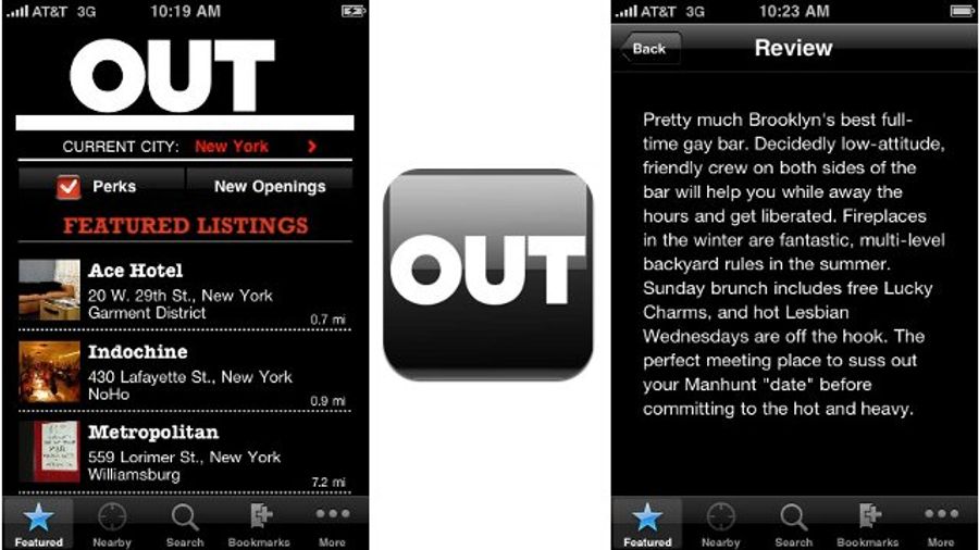 ‘Out’ Magazine Introduces ‘City Guides’ Mobile App