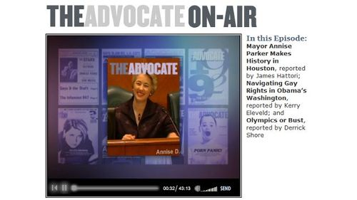 'The Advocate' Begins Online Newsmagazine Broadcasts