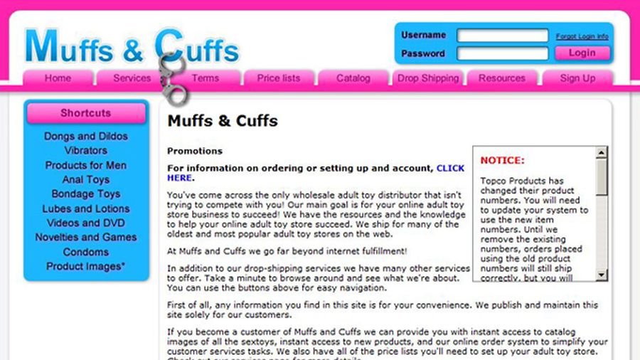 Muffs and Cuffs Launches New Site