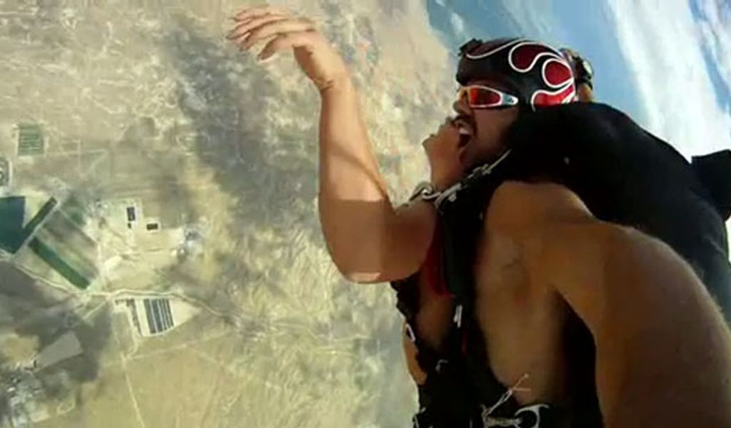 Adult Performer Voodoo Sacked After Skydiving Shag. 
