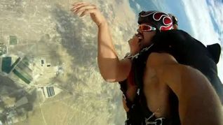 Adult Performer Voodoo Sacked After Skydiving Shag