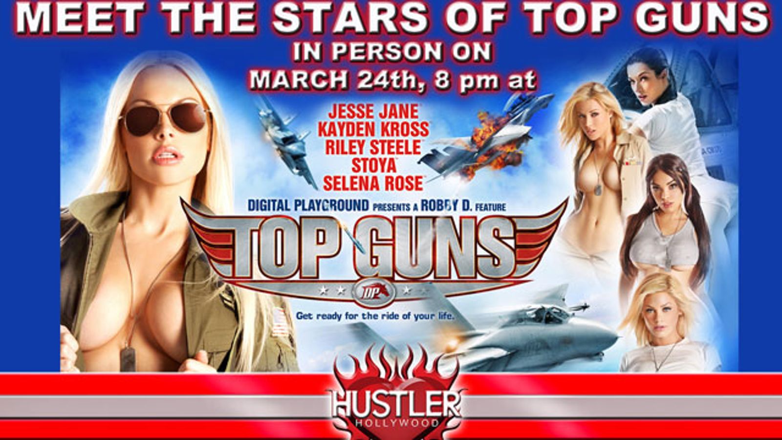 'Top Guns' Stars to Sign at Hustler Hollywood