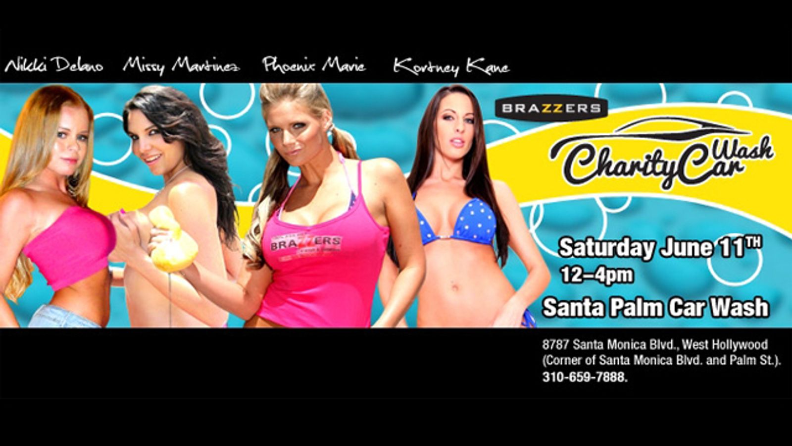 Brazzers Holding Charity Car Wash Tomorrow