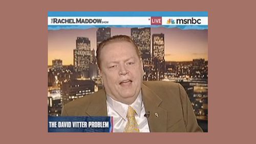 Flynt Visits Maddow to Weigh in on Vitter, Livingston and Weiner