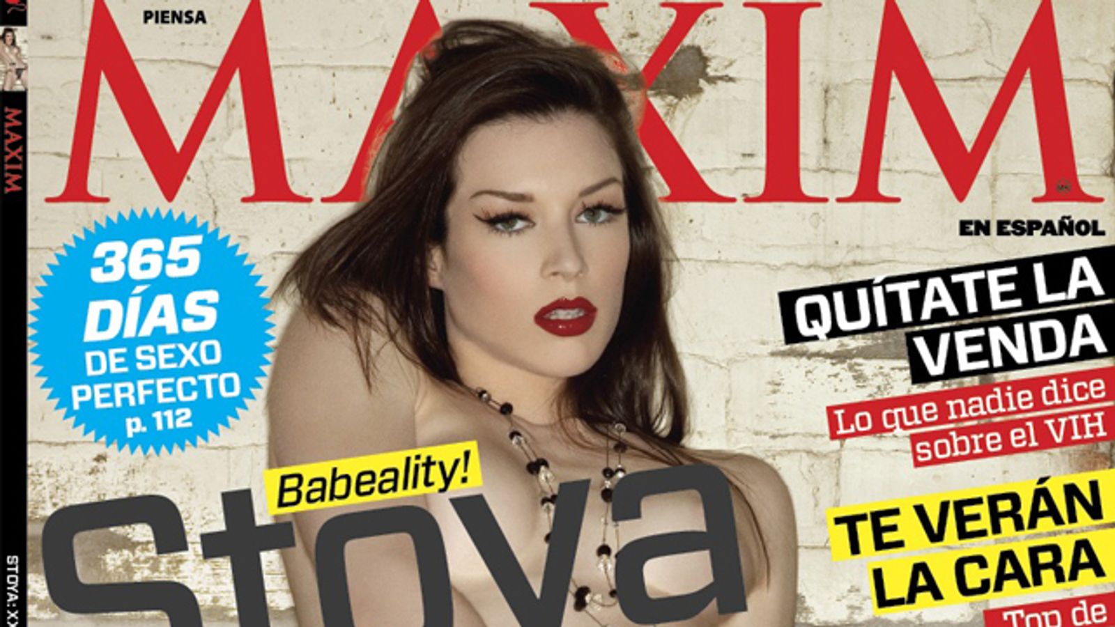 Stoya Featured on Cover of Maxim Latin America