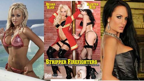 Alektra Blue & Briana Blair Burn For You in 'Stripper Firefighters'