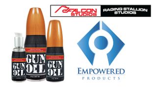 Falcon, Raging Stallion Studios Name Gun Oil Official Lube