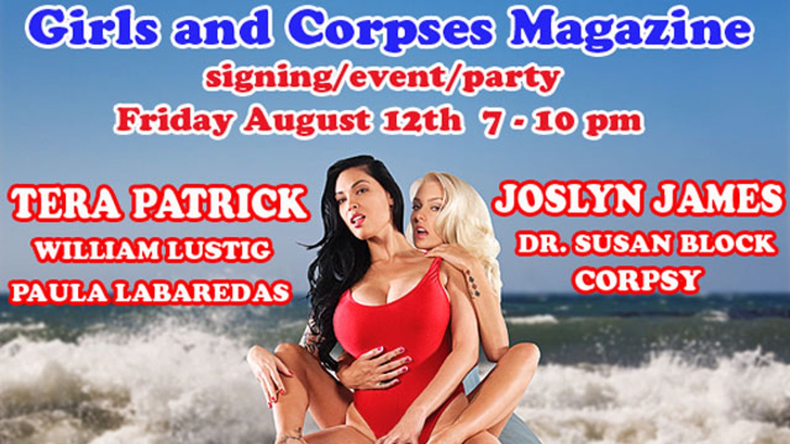 Tera Patrick, Joslyn James Sign ‘Girls and Corpses’ Magazine