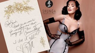 Dita Von Teese The Newest Fan of Shunga Erotic Art