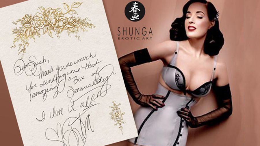 Dita Von Teese The Newest Fan of Shunga Erotic Art