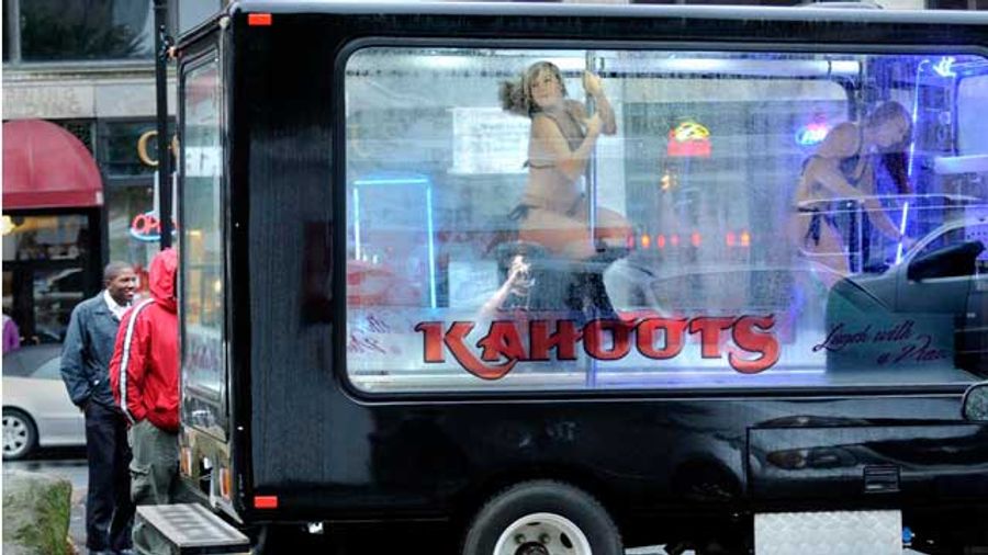 Kahoots Strippers Pole-Dance in Van for Hartford's Lunch Crowd