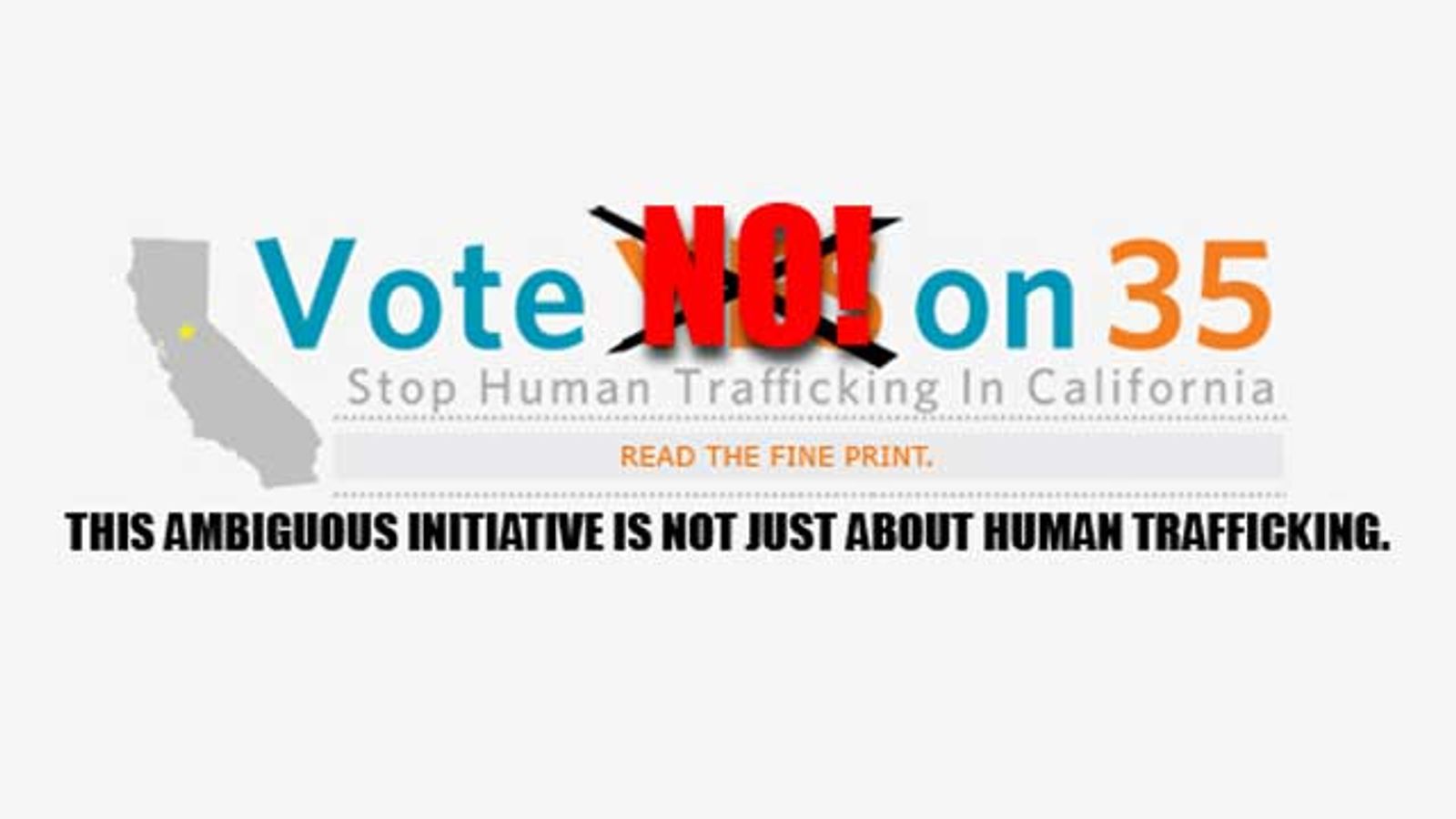 'No On Prop 35' Press Conference Friday at Noon in Van Nuys