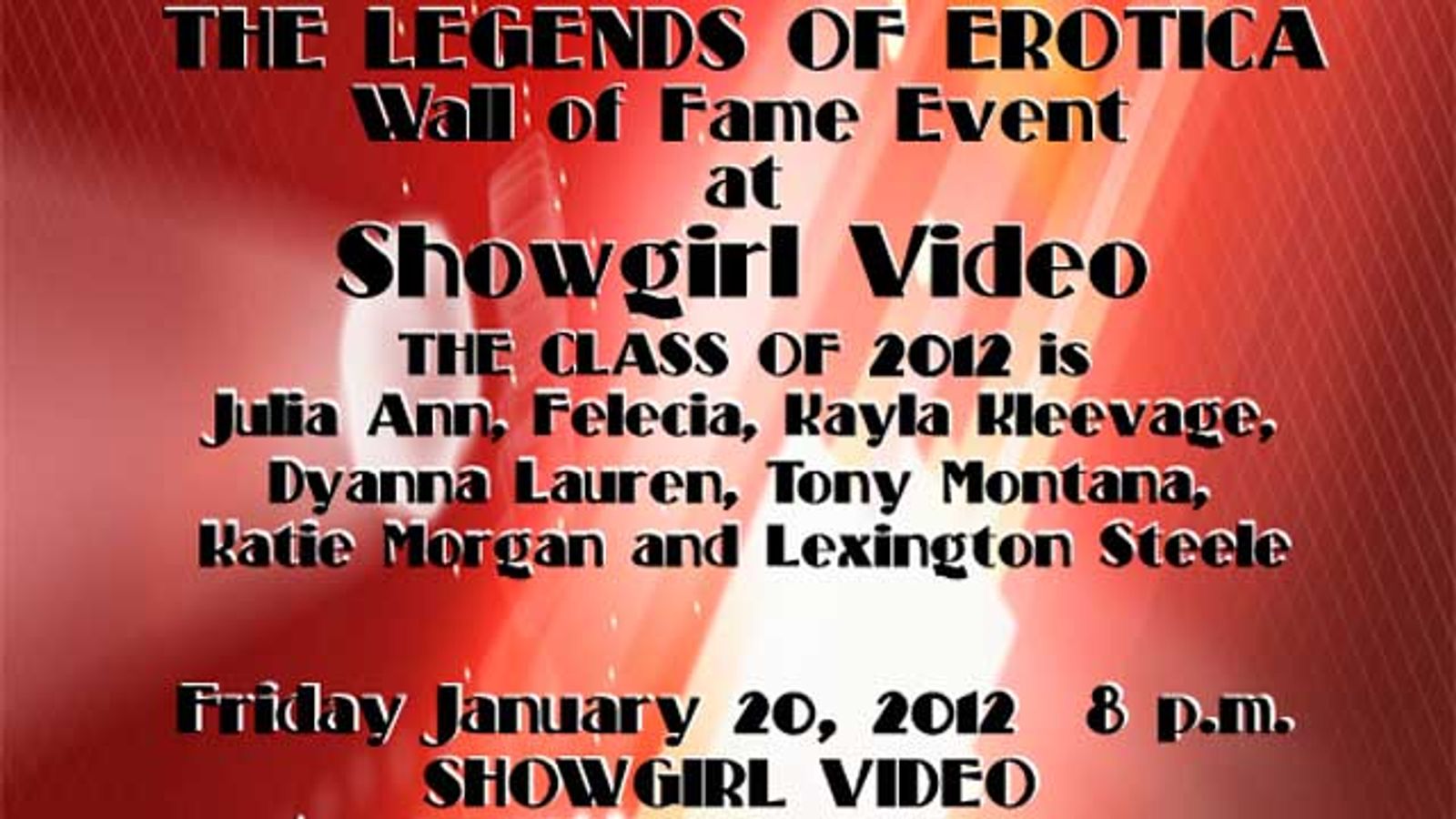 If It's AEE, It Must Be Time for Another Legends of Erotica Show!