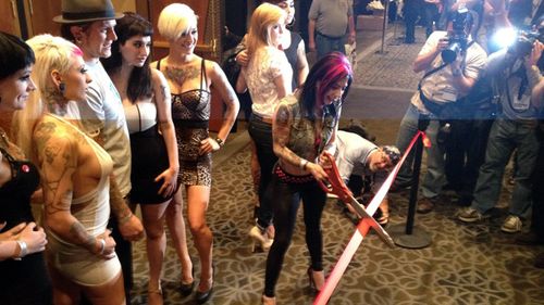 Joanna Angel and BurningAngel Crew Cut Fan Fest Ribbon