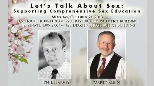 Klein & Harvey To Speak at Capitol Hill Sex Ed Briefings Monday