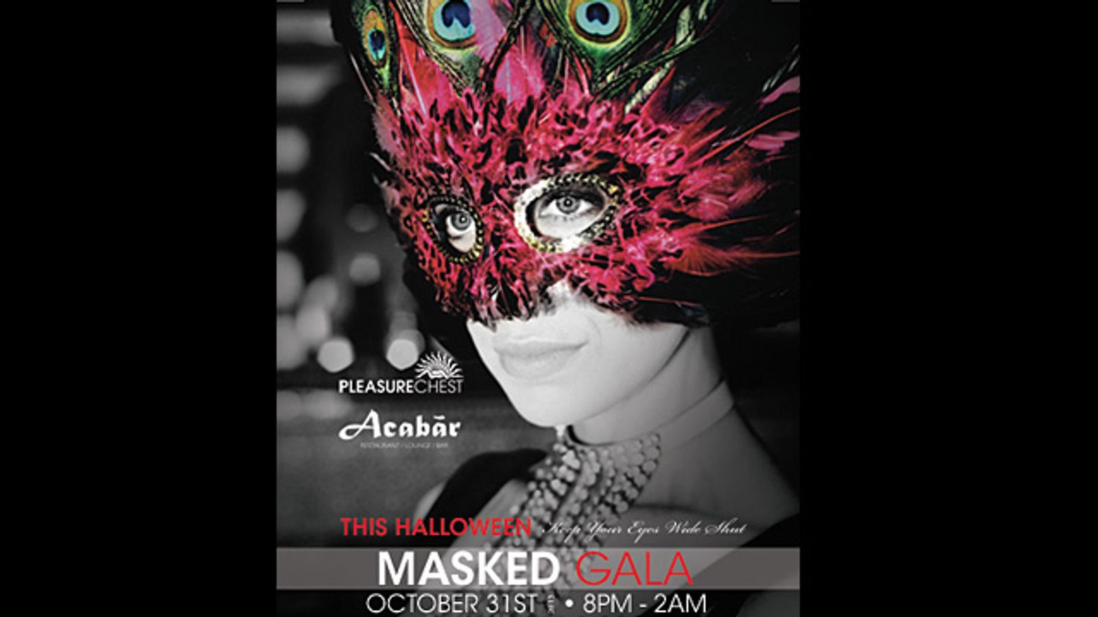 Pleasure Chest Teams With Acabàr for Halloween Masked Gala