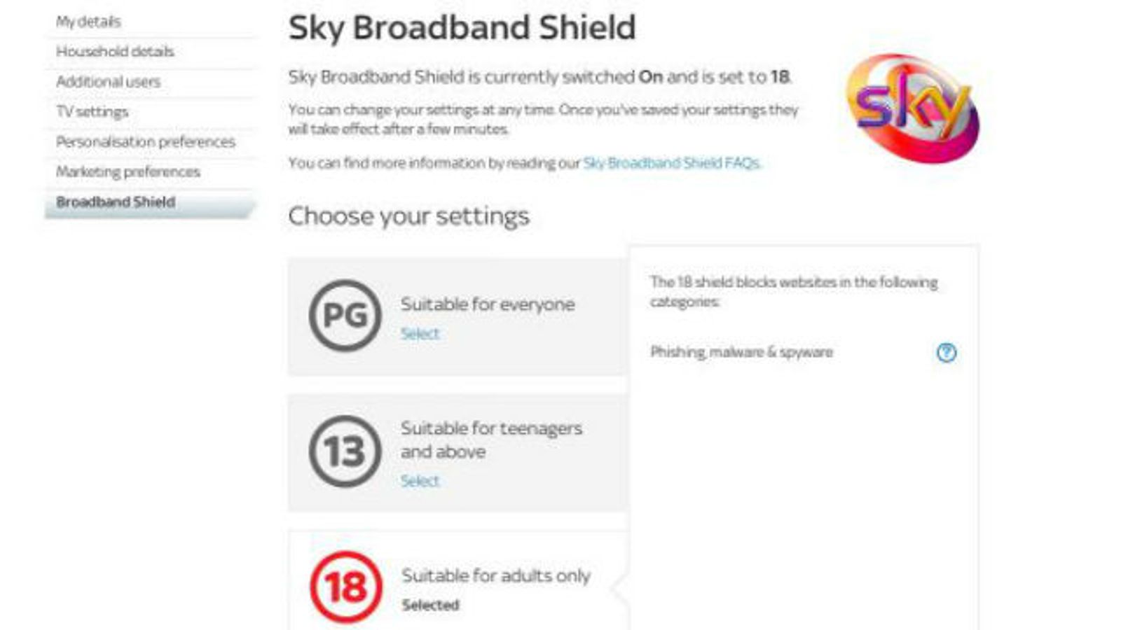 Sky Broadband Unveils Government-Mandated Porn Filter