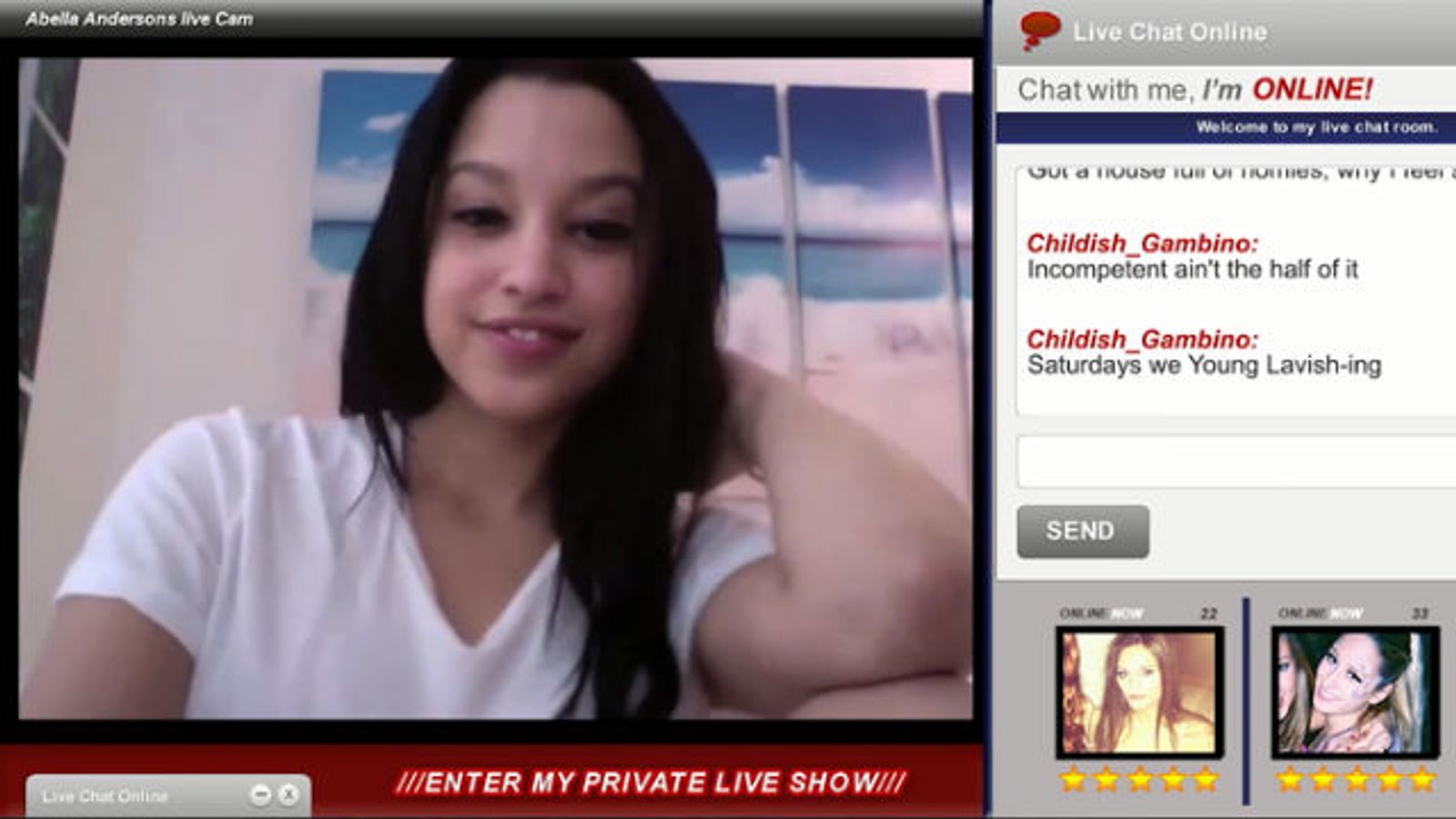 Childish Gambino Song Features Webcamming Abella Anderson