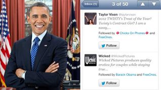 @BarackObama Follows Wicked Pictures on Twitter - UPDATE