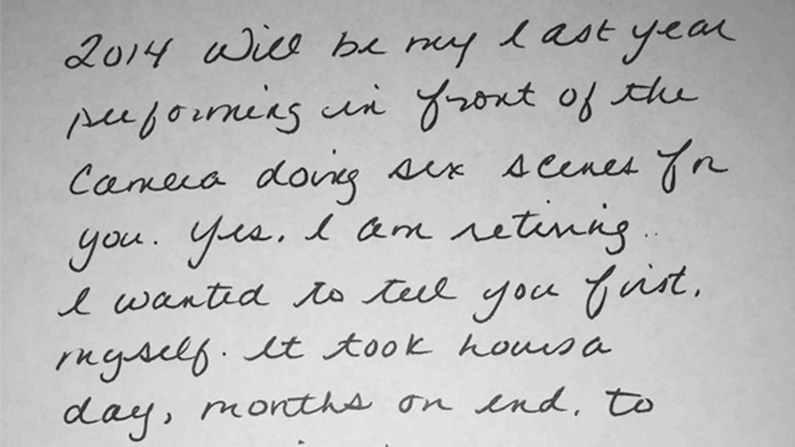 Lisa Ann Announces Retirement In Handwritten Letter to Fans