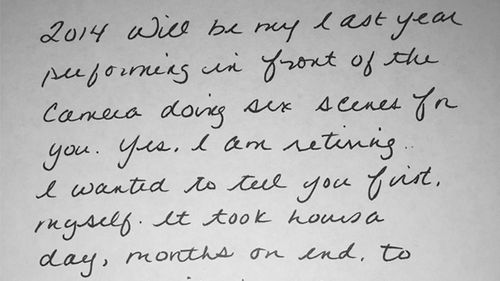 Lisa Ann Announces Retirement In Handwritten Letter to Fans