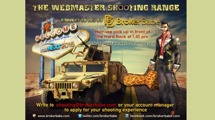 BrokerBabe Sponsors Shooting Range at Internext 2015