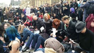 London Porn Protest Turns Out the Media