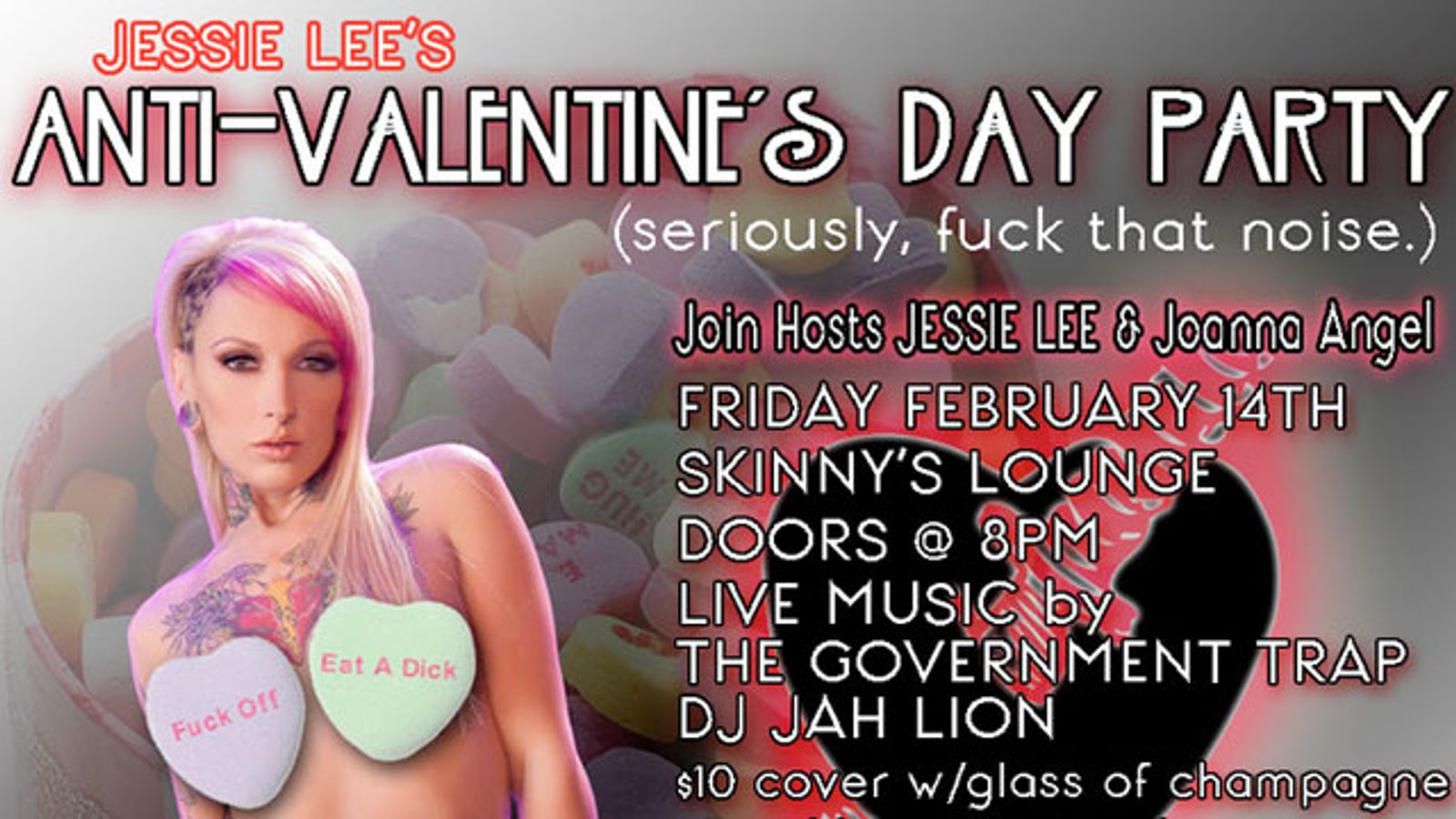 BurningAngel Jessie Lee Hosts Anti-Valentine's Day Party