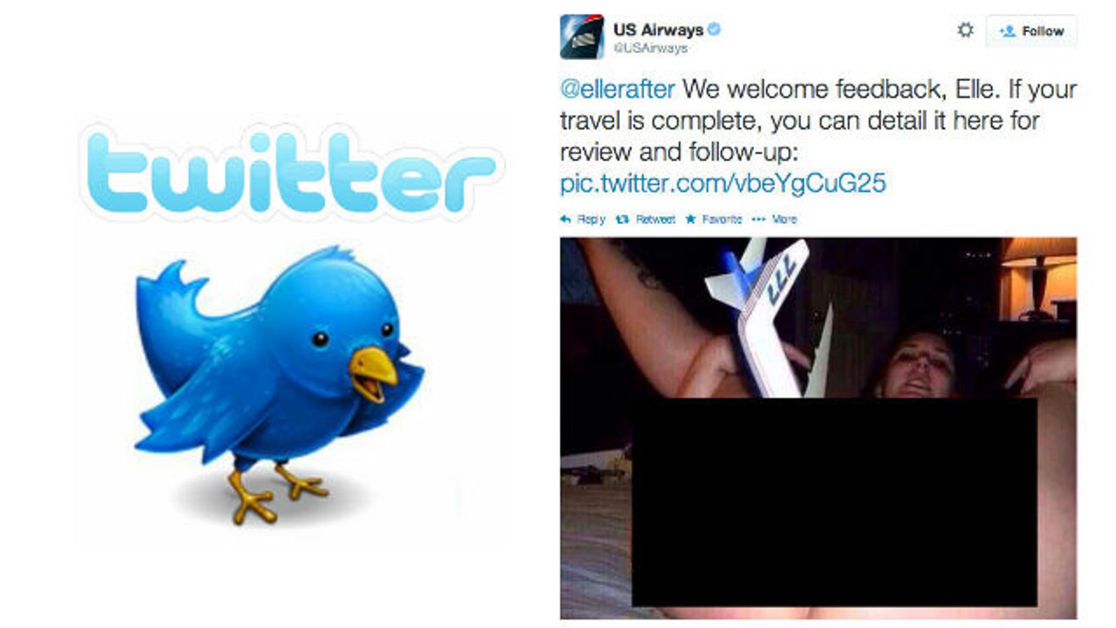 US Airways Tweets Very Graphic Porn Image