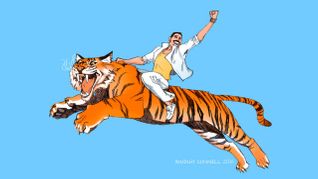AdamMaleBlog to Give Away 'Freddie Mercury On A Flying Tiger' Art