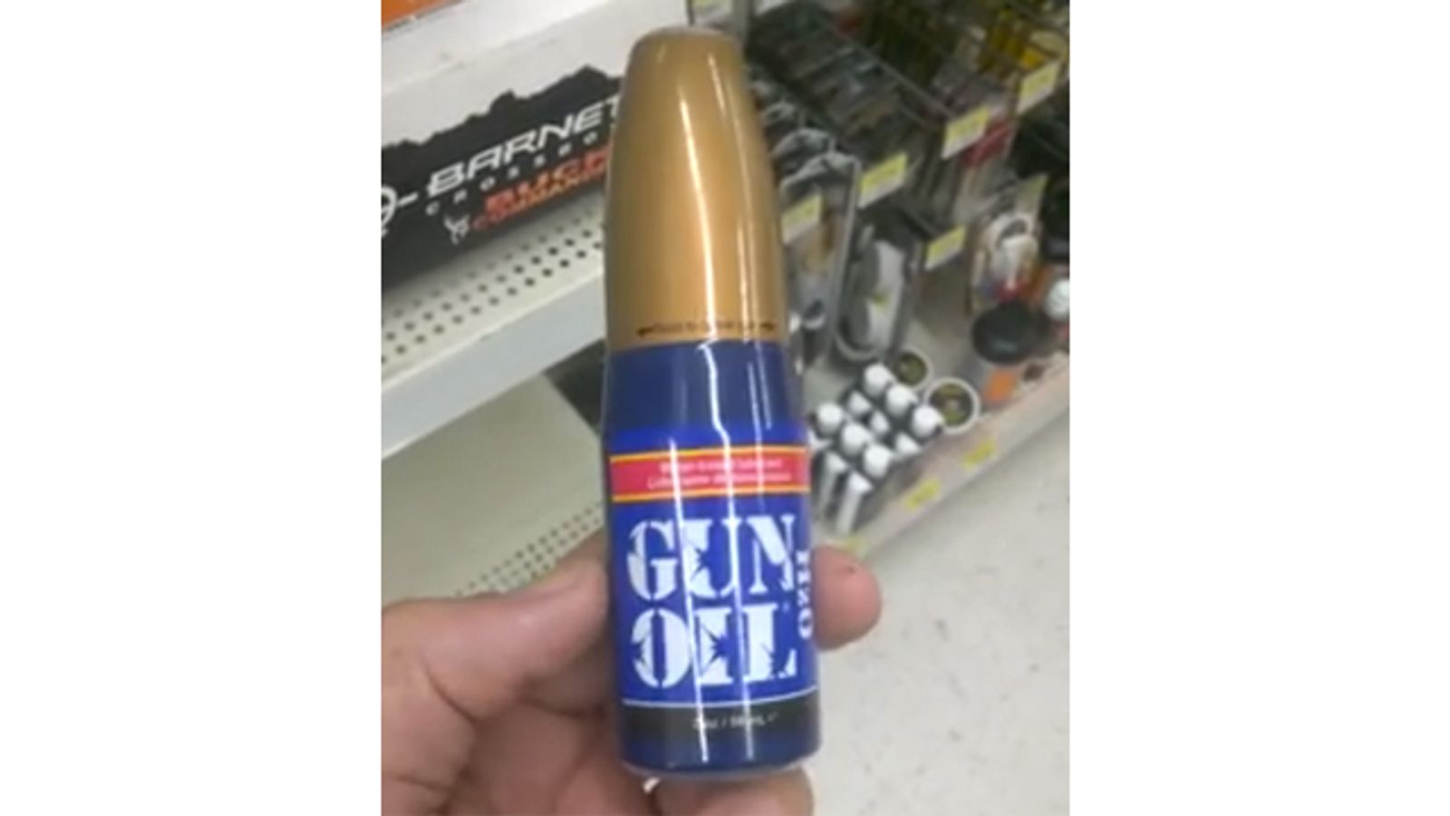 Alabama Walmart Customer Finds Gun Oil Lube At Gun Counter