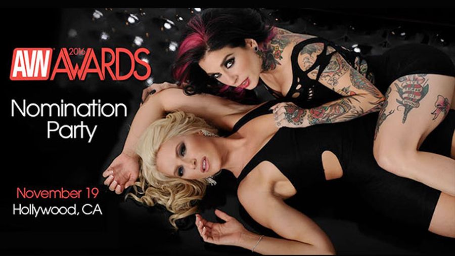 Reminder: AVN Awards Nomination Party Thursday Night